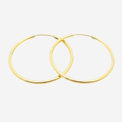 Klassische Creolen Czarina Gold 34 mm