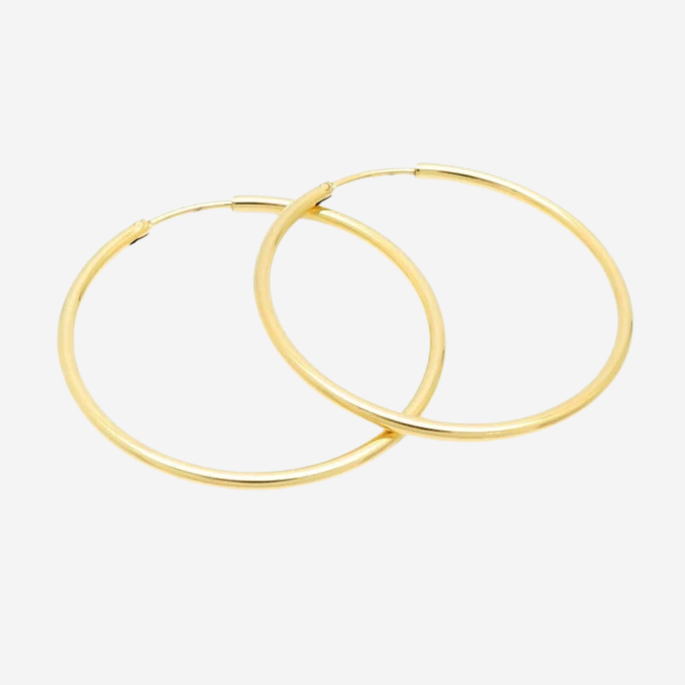 Klassische Creolen Czarina Gold 40 mm