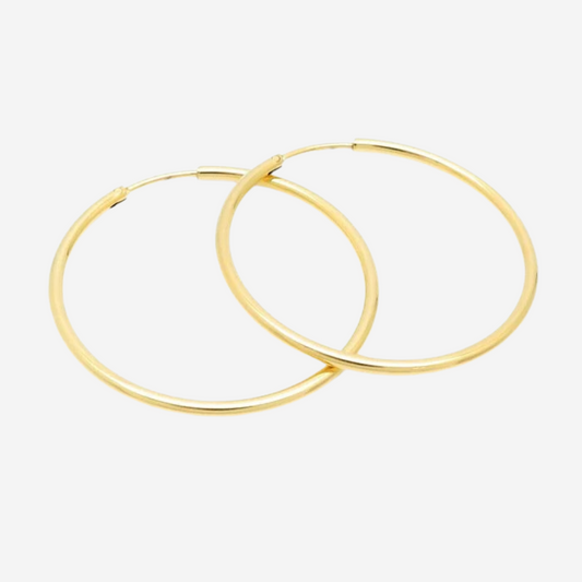Klassische Creolen Czarina Gold 40 mm