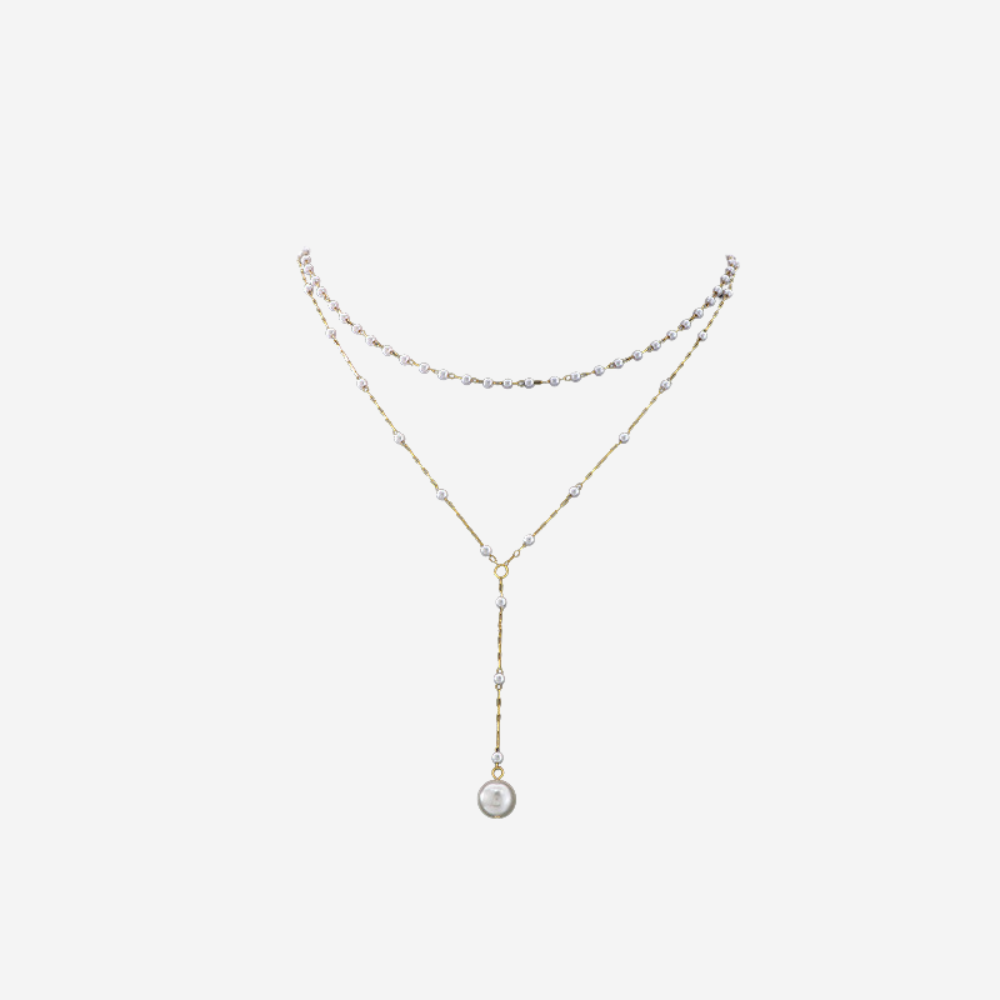 Perlen Y-Halskette Czarina Gold