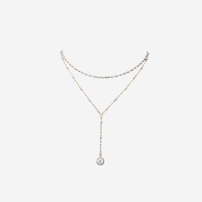 Perlen Y-Halskette Czarina Gold