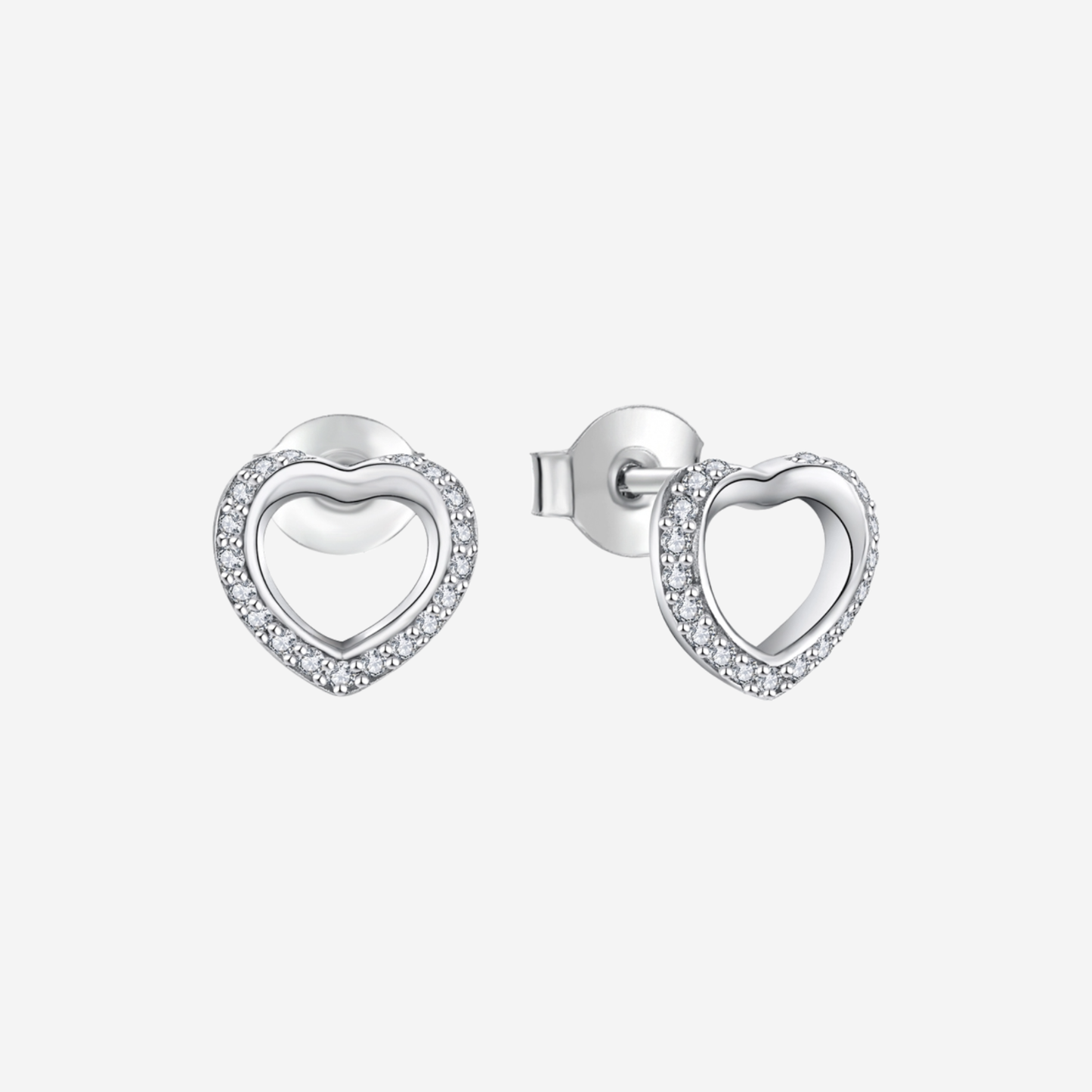 Amora Heart Ohrringe Ohrringe Sterlingsilber