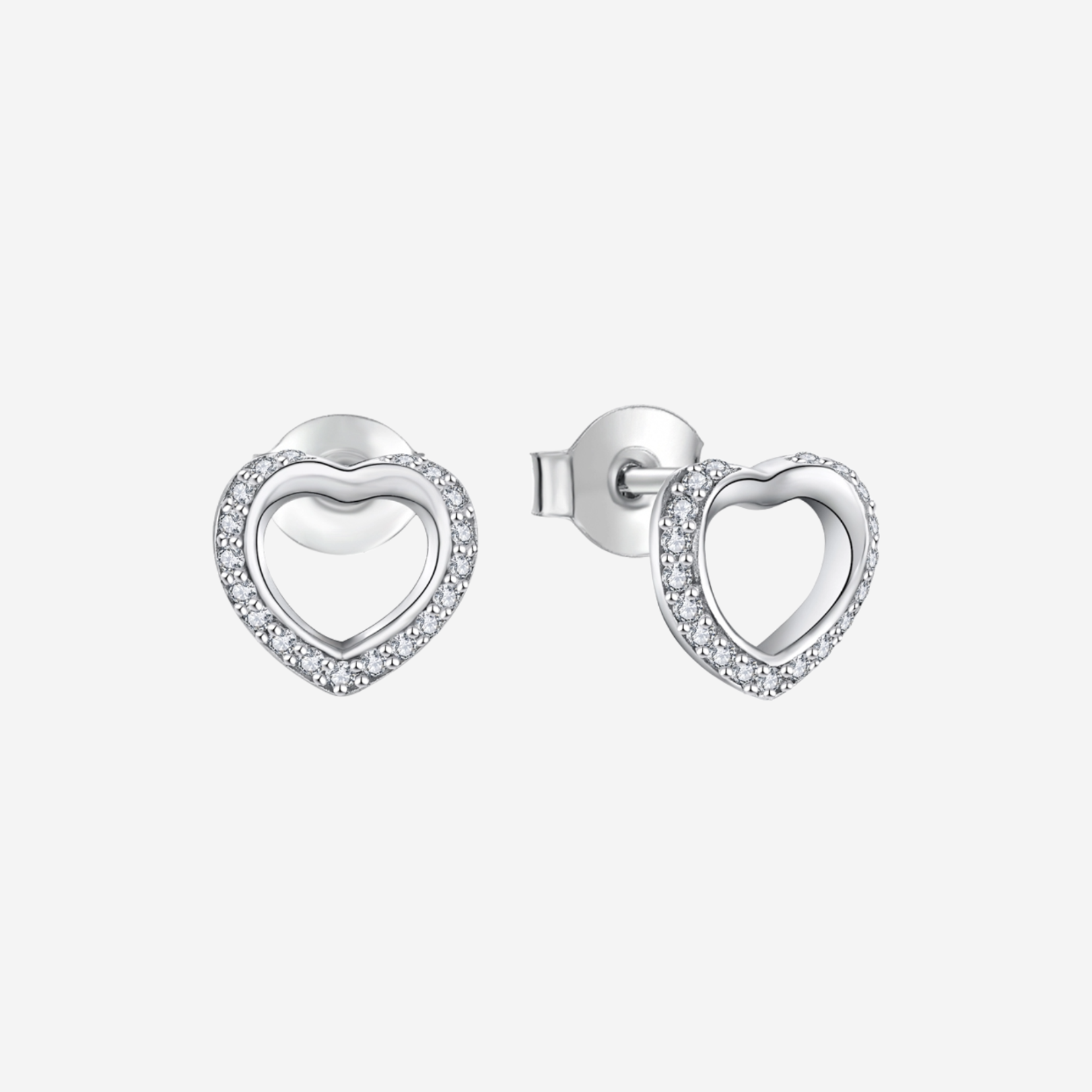 Amora Heart Ohrringe Ohrringe Sterlingsilber