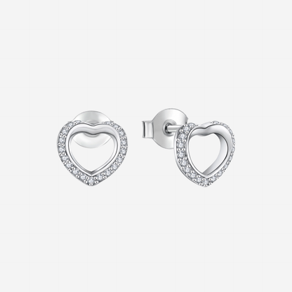 Amora Heart Ohrringe Ohrringe Sterlingsilber
