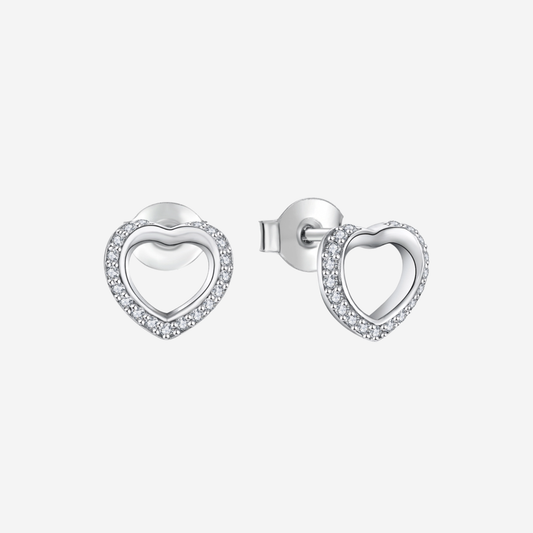 Amora Heart Ohrringe Ohrringe Sterlingsilber