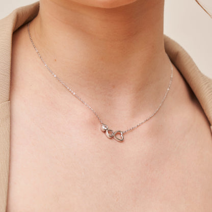 Drei Herz Halskette Halsketten Czarina Jewellery   