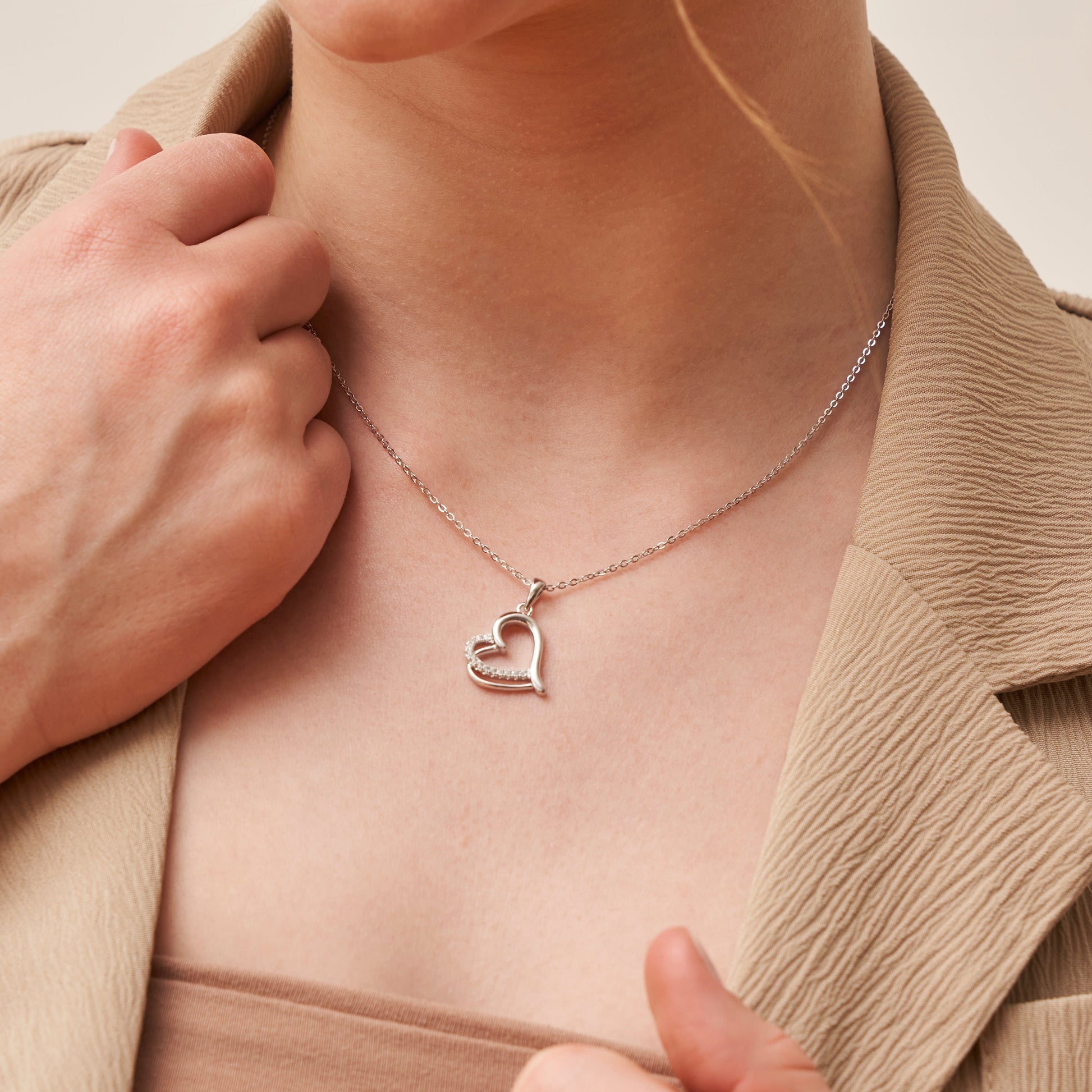 Herz Halskette Halsketten Czarina Jewellery   