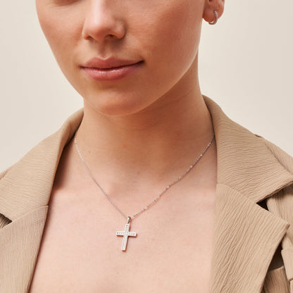 Kreuz Silber Halskette Halsketten Czarina Jewellery   
