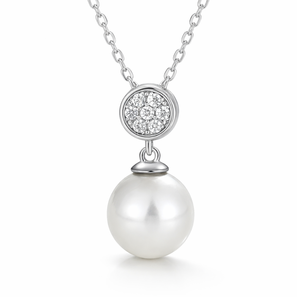 Amélie Pearl Glow Halskette Halsketten Sterlingsilber