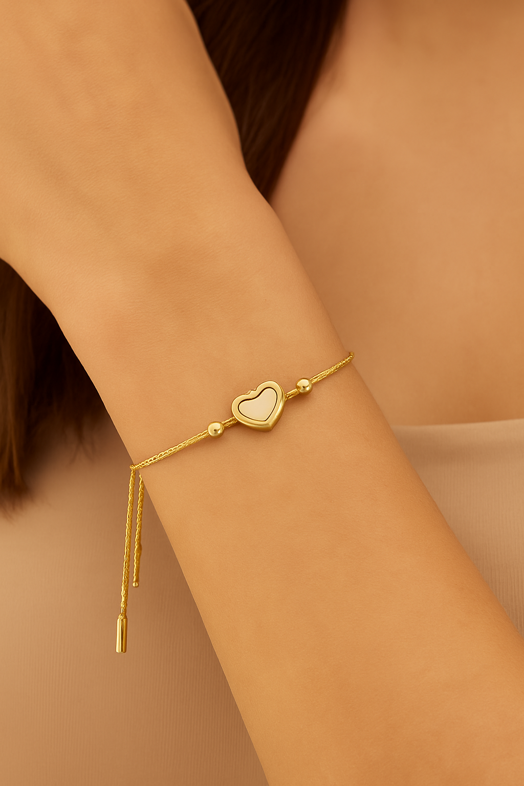 Verstellbares Herz Armband Czarina