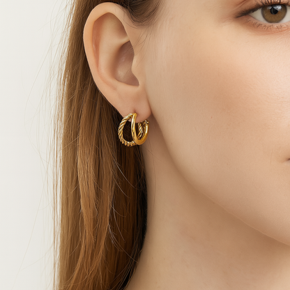 Twist & Shine Hoops Czarina