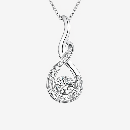 Wassertropfen Halskette Halsketten Sterlingsilber