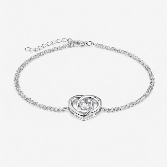 Eternal Heart Armband Sterlingsilber