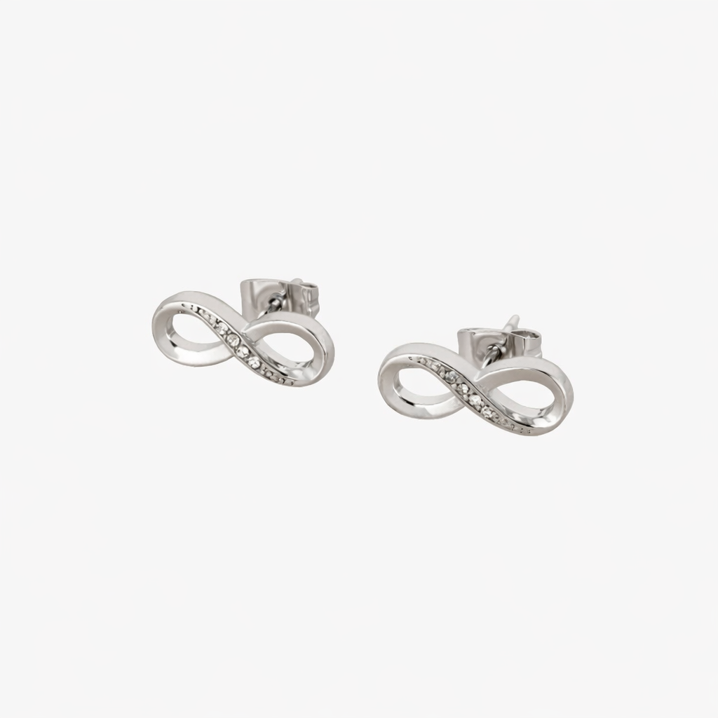 Infinity Ohrstecker Ohrringe Czarina Silber 15x6mm