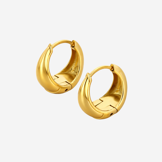 Luna Mini Hoops Wasserfest Gold 15x8mm