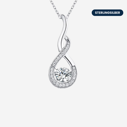 Wassertropfen Halskette Halsketten Sterlingsilber