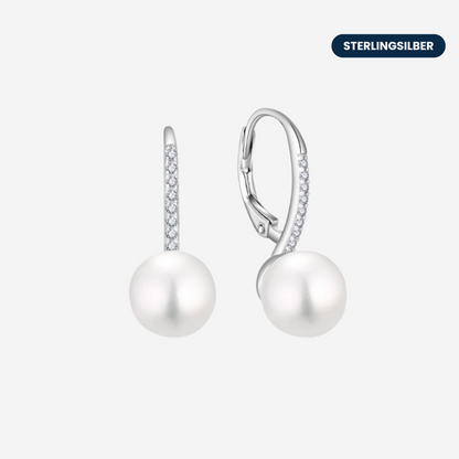 Zirkoniaperlen Ohrringe Ohrringe Sterlingsilber