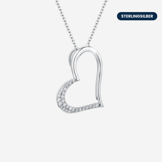 Herz-Liebe Halskette Halsketten Sterlingsilber