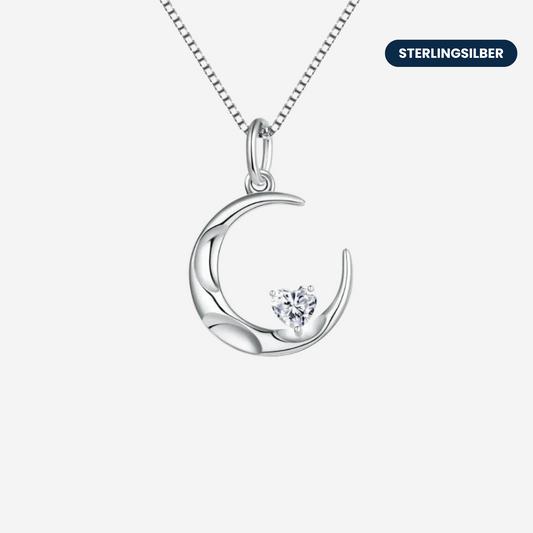 Mond Halskette Halsketten Sterlingsilber