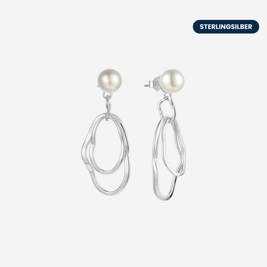 Perlen Ohrringe Ohrringe Sterlingsilber
