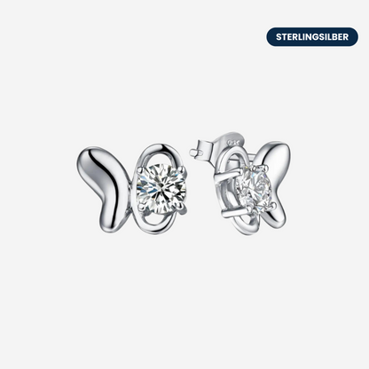Schmetterling Zirkonia Ohrringe Ohrringe Sterlingsilber