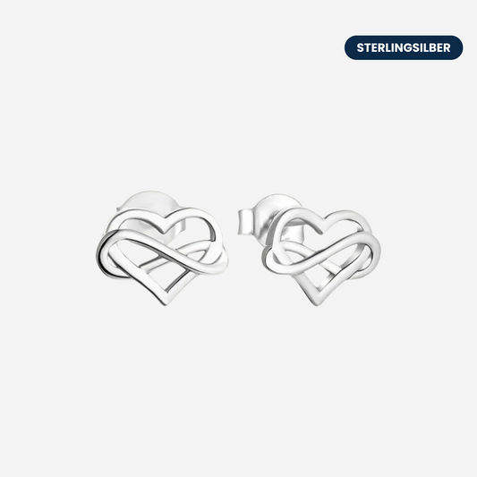 Herz Unendlich Ohrringe Ohrringe Sterlingsilber