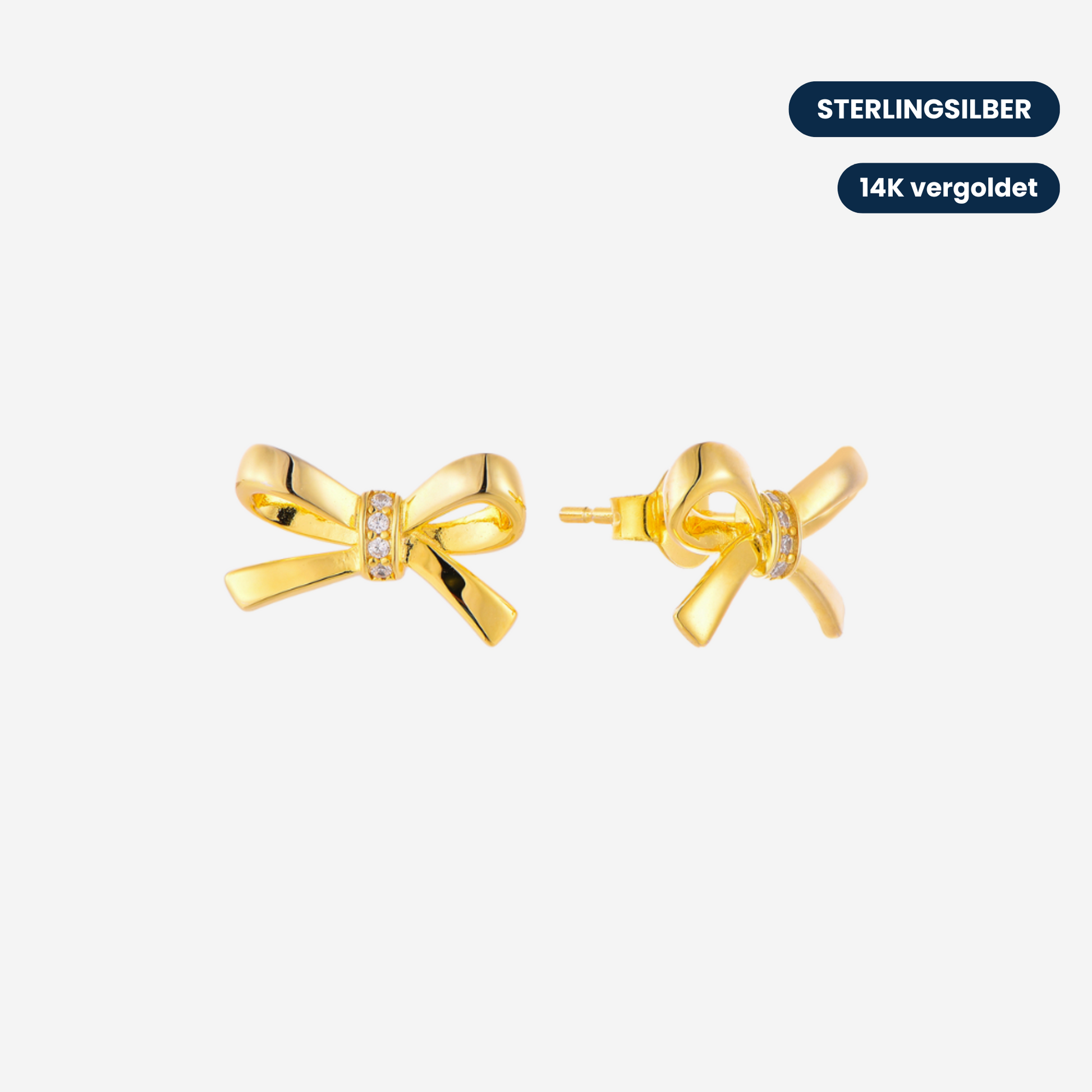 Schleifchen Ohrringe Ohrringe Sterlingsilber