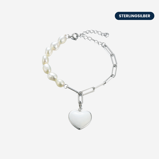 Léa Pearl Heart Armband Czarina