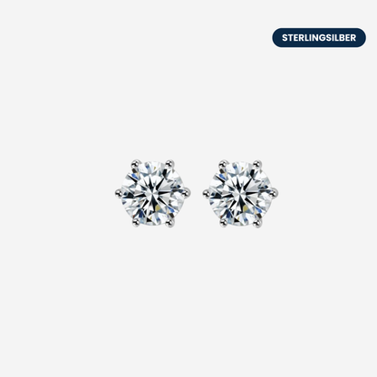 Clara Zirkoniastein Ohrstecker Ohrringe Sterlingsilber