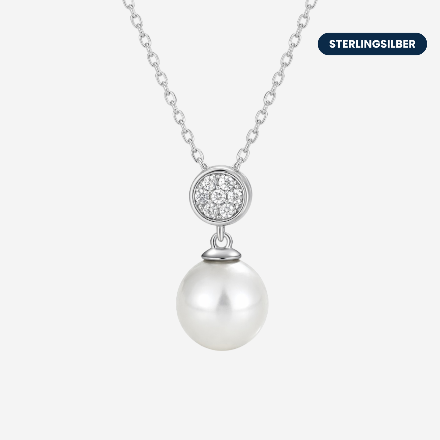 Amélie Pearl Glow Halskette Halsketten Sterlingsilber