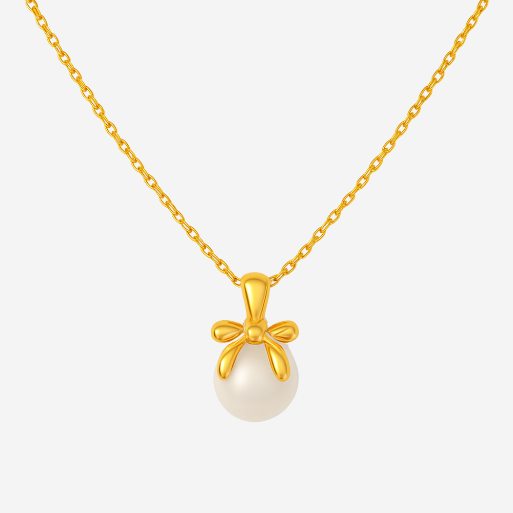 Lovely Bow Perlenhalskette Czarina Gold