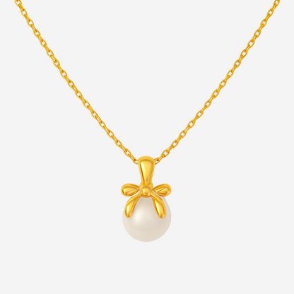 Lovely Bow Perlenhalskette Czarina Gold