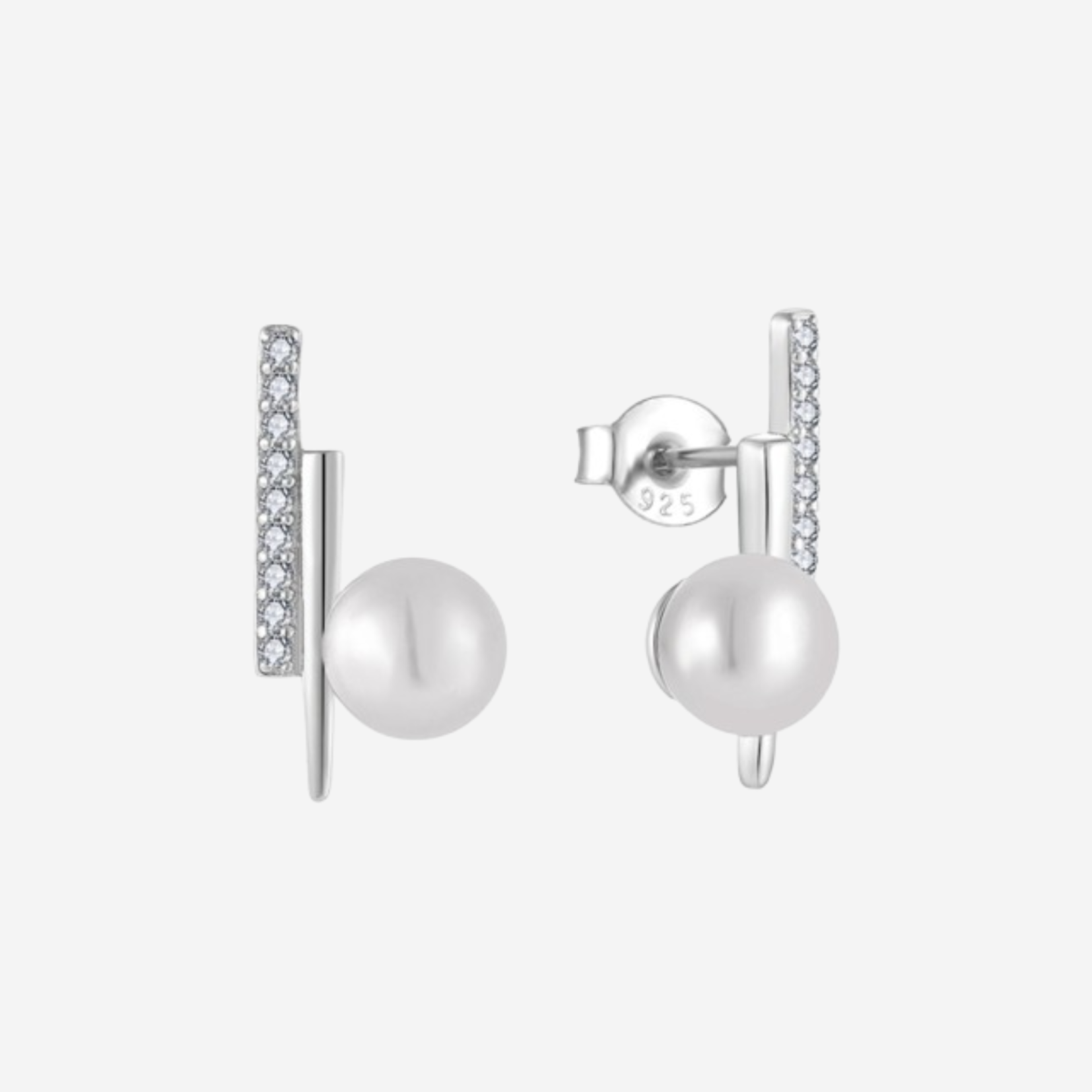 Éclat Pearl Ohrringe Ohrringe Sterlingsilber