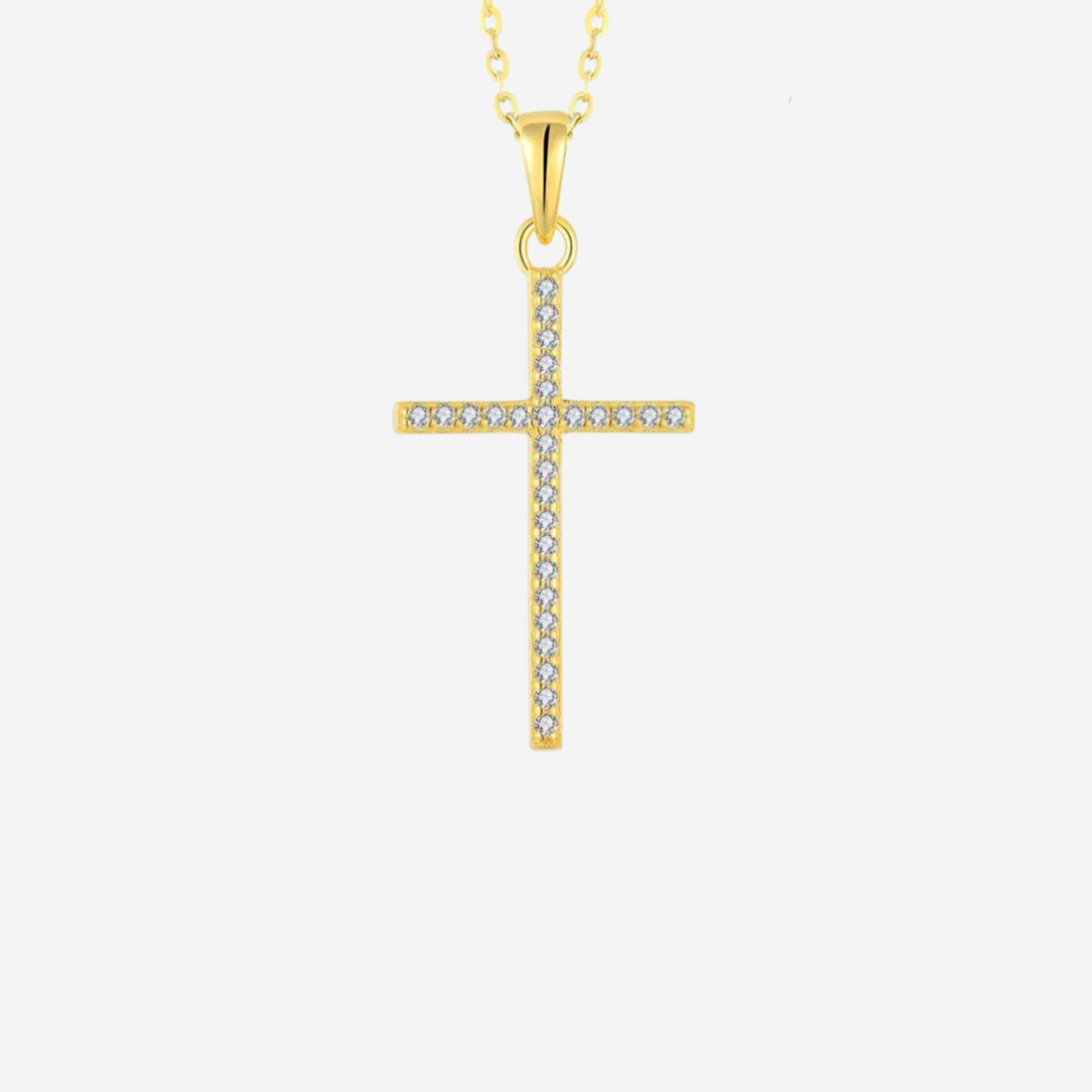 Gold Kreuz Halskette Halsketten Sterlingsilber