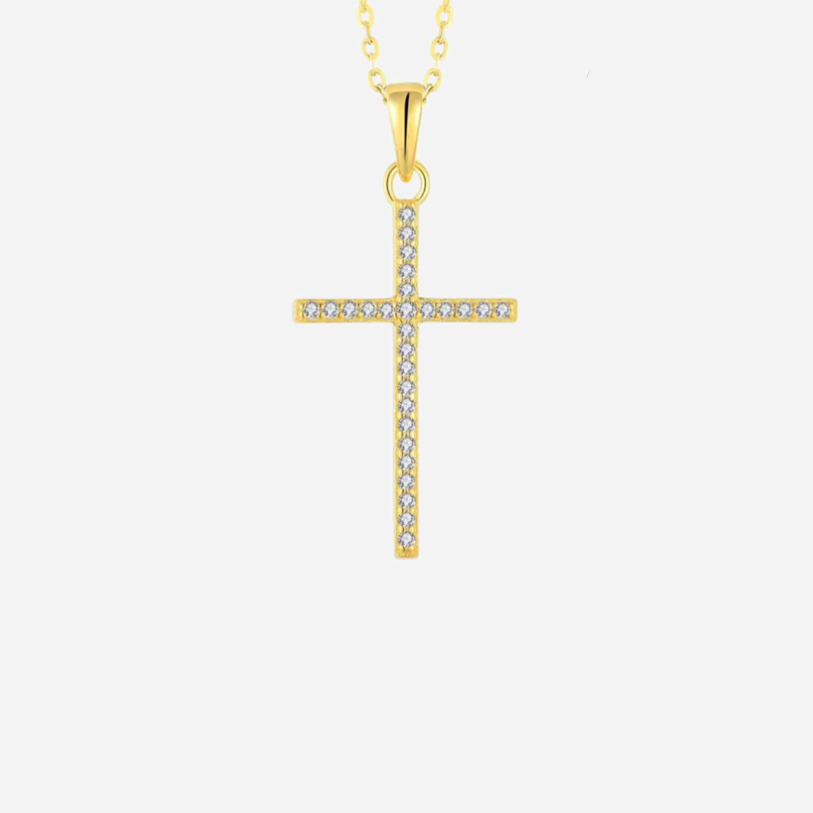 Gold Kreuz Halskette Halsketten Sterlingsilber