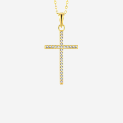 Gold Kreuz Halskette Halsketten Sterlingsilber