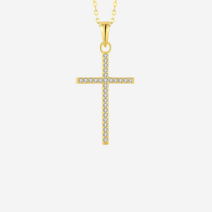 Gold Kreuz Halskette Halsketten Czarina Jewellery   
