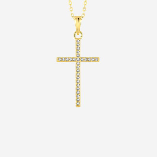 Gold Kreuz Halskette Halsketten Czarina Jewellery   