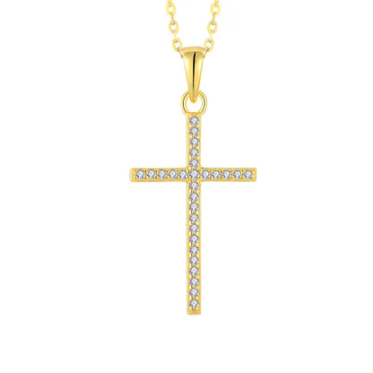 Gold Kreuz Halskette Halsketten Czarina Jewellery   