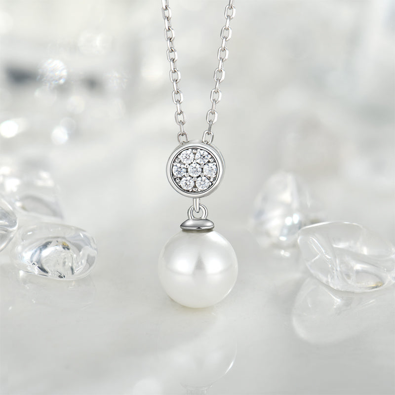 Amélie Pearl Glow Halskette Halsketten Sterlingsilber