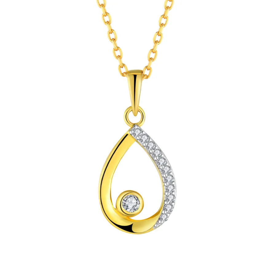 Gold Halskette Wassertropfen Halsketten Czarina Jewellery   