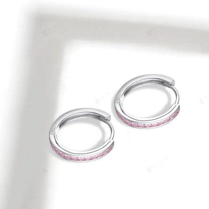 Pinke Zirkon Creolen Ohrringe Czarina Jewellery   
