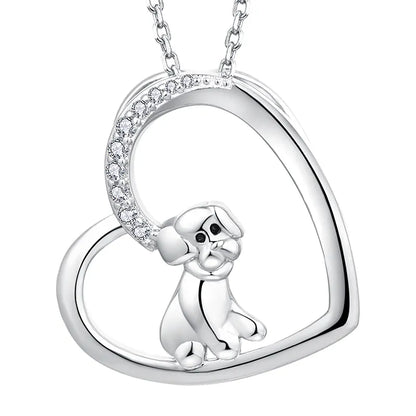Herz Hund Halskette Halsketten Czarina Jewellery   