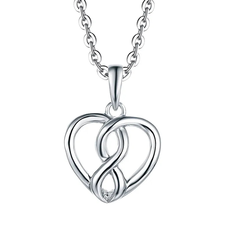 Herz und Unendlich Halskette Halsketten Czarina Jewellery   