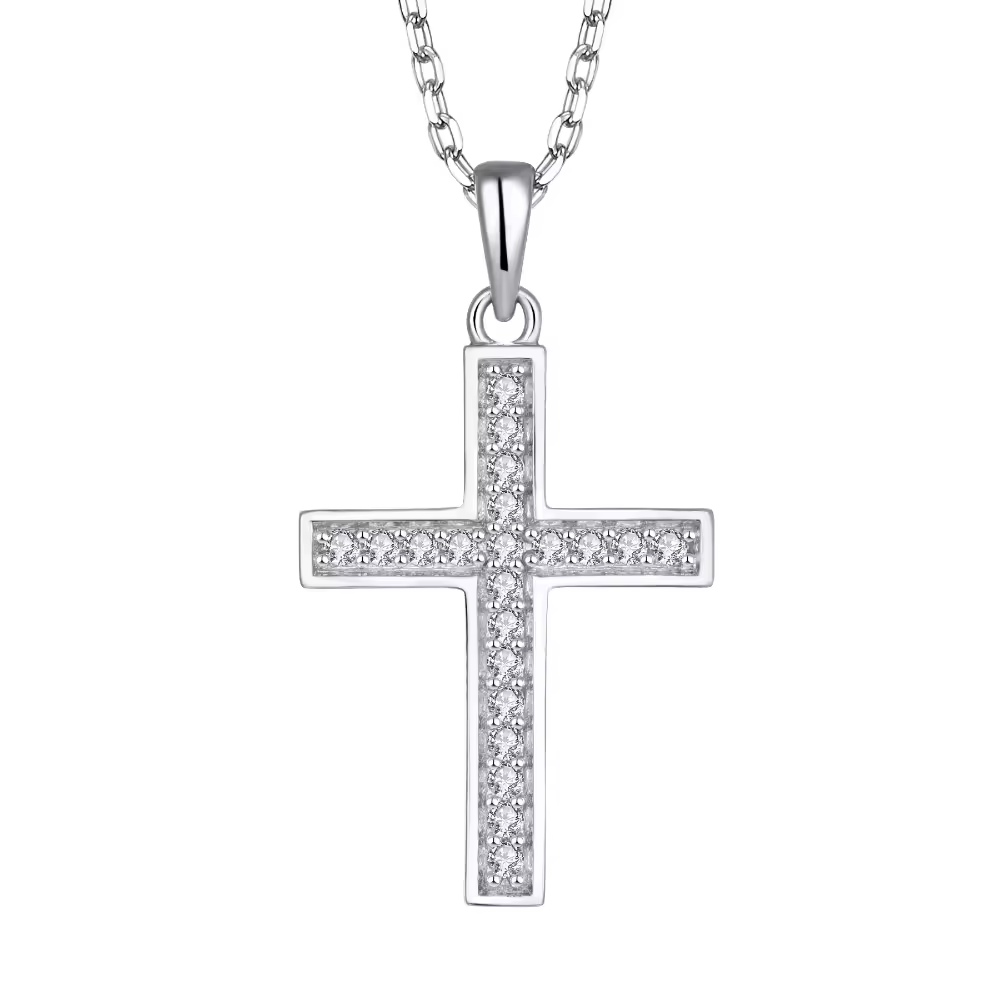 Kreuz Silber Halskette Halsketten Czarina Jewellery   