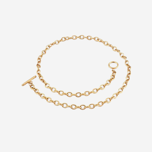 T-Bar Verschluss Halskette Czarina Gold