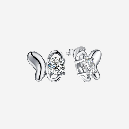 Schmetterling Zirkonia Ohrringe Ohrringe Sterlingsilber