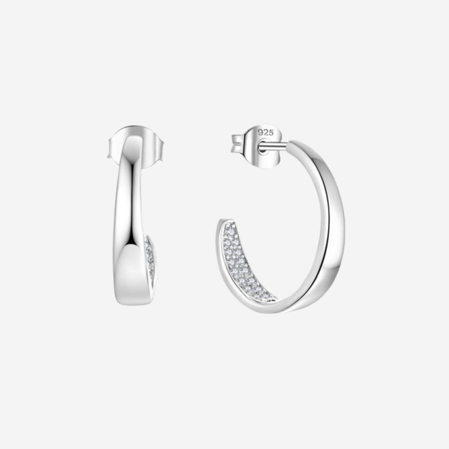 Serena Hoops Ohrringe Sterlingsilber