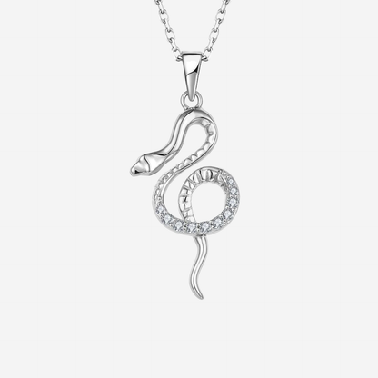 Serpentina Schlangen Halskette Halsketten Sterlingsilber
