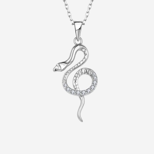 Serpentina Schlangen Halskette Halsketten Sterlingsilber